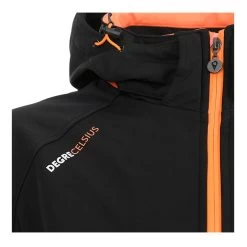 Blouson Softshell Homme CIMALON/ Noir/orange -Vêtements d'hiver - maintenant ! Blouson softshell homme CIMALON orange Degre Celsius 2