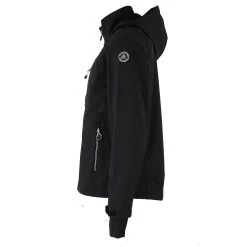 Blouson Softshell Homme CAFORAIN Noir/blanc -Vêtements d'hiver - maintenant ! CAFORAIN ZI NOIR BLANC PROFIL 1500