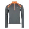 T-shirt ML 1re Peau Homme CANKORA Gris Chine / Orange
