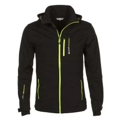 Blouson De Ski Softshell Homme CANNE Noir/jaune
