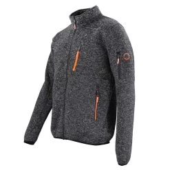 Blouson Polaire Homme CEMAILLON Noir -Vêtements d'hiver - maintenant ! CEMAILLON YU NOIR CHINE PROFIL 1500