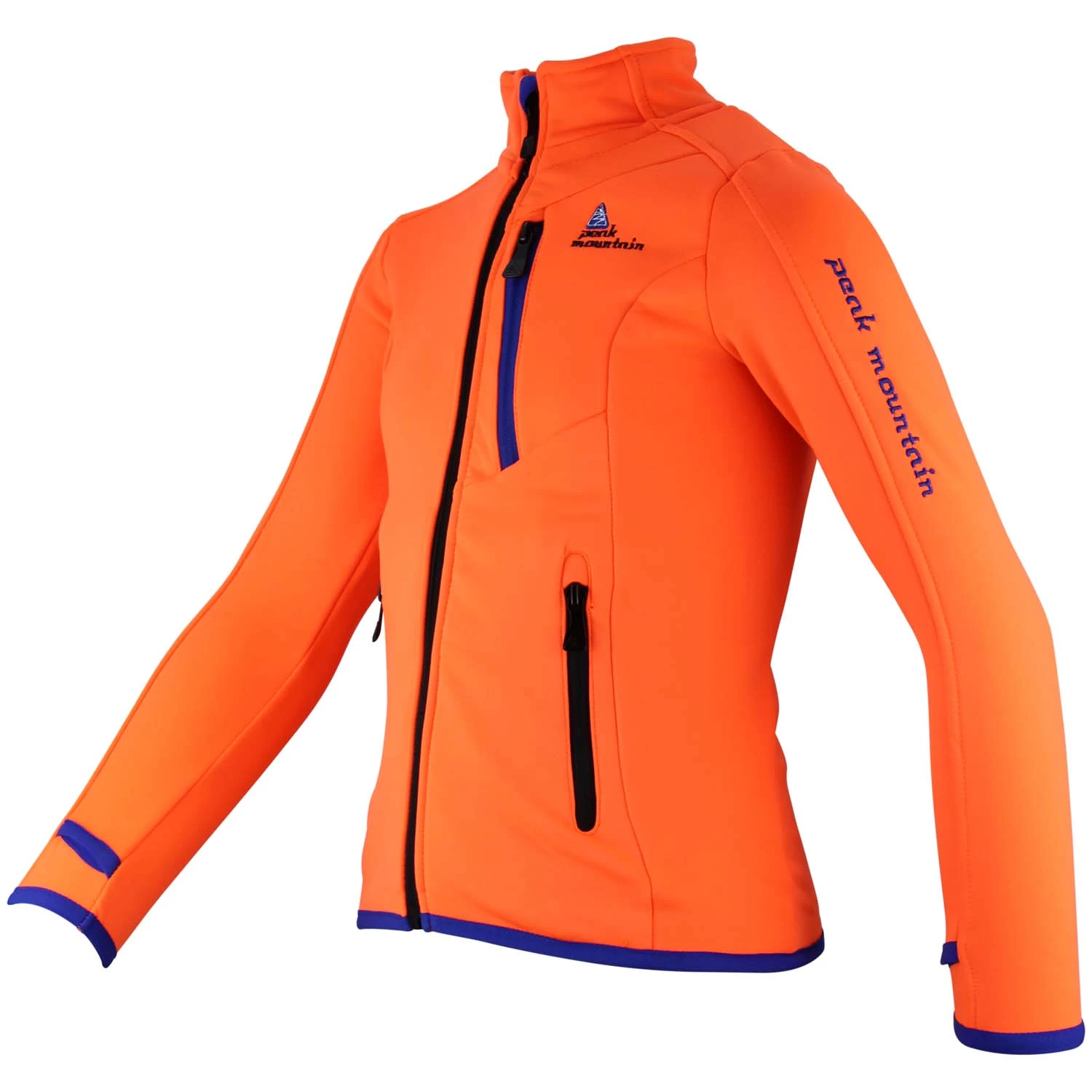 Blouson/Sweat Polarshell ECLIMATE38 Orange 3 Blouson/Sweat Polarshell ECLIMATE38 Orange – Image 3