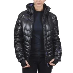 Doudoune De Ski Femme ALPINE Noir -Vêtements d'hiver - maintenant ! Doudoune de ski ALPINE noir DOU ALPINE 1 1