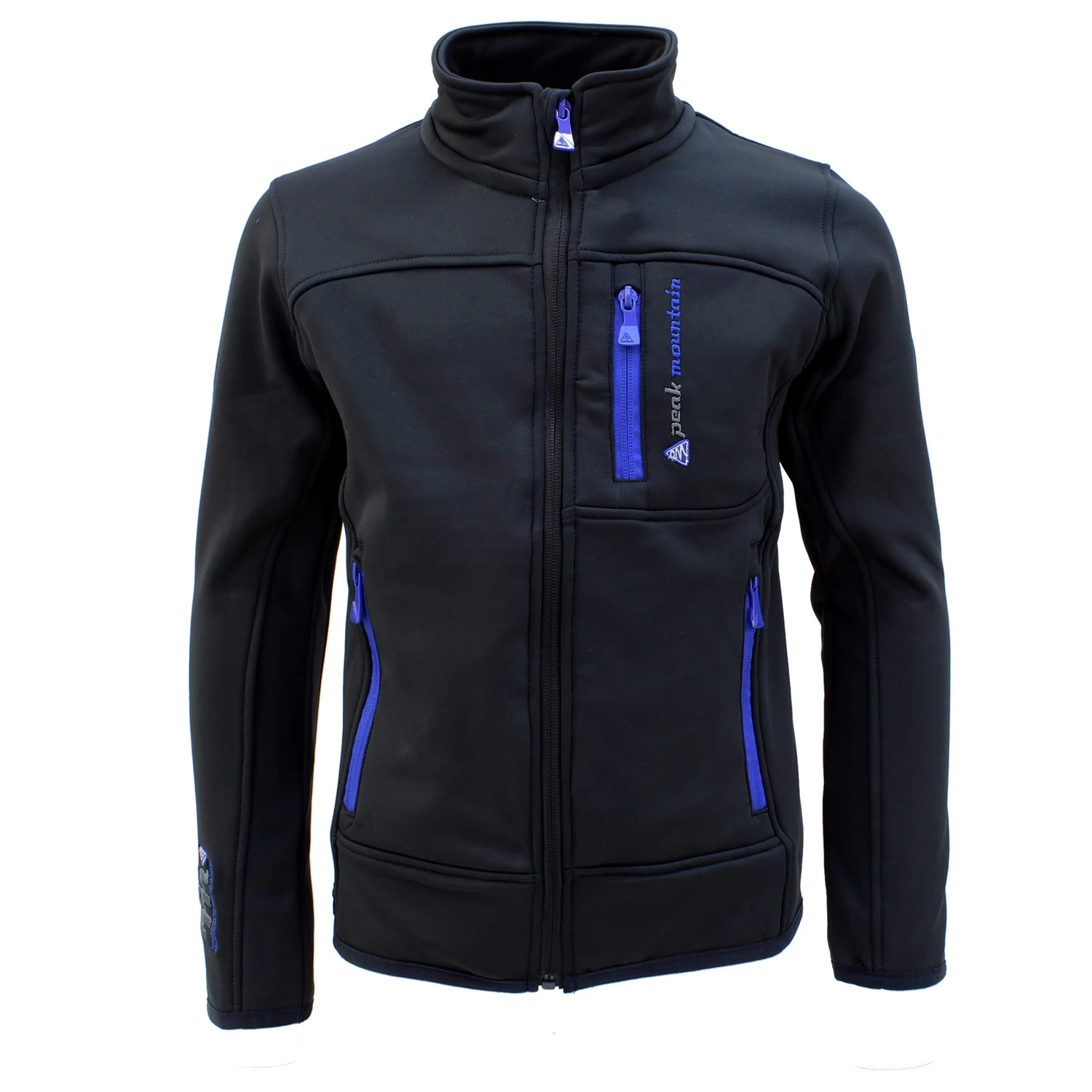 Blouson Polar Shell ECANTON1016 Noir/bleu 1 Blouson Polar Shell ECANTON1016 Noir/bleu