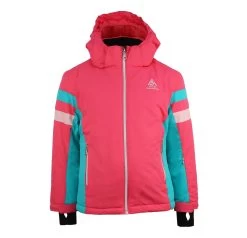 Ensemble De Ski Fille FANCEL Rose/turquoise -Vêtements d'hiver - maintenant ! ESK FANCEL UN ROSE BLEU FACE 2 BLOUSON