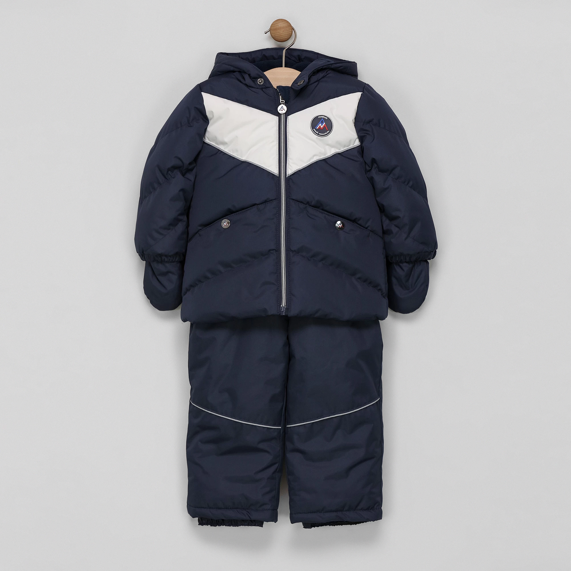 Ensemble De Ski Bébé Fille MORNANT Marine 1 Ensemble De Ski Bébé Fille MORNANT Marine