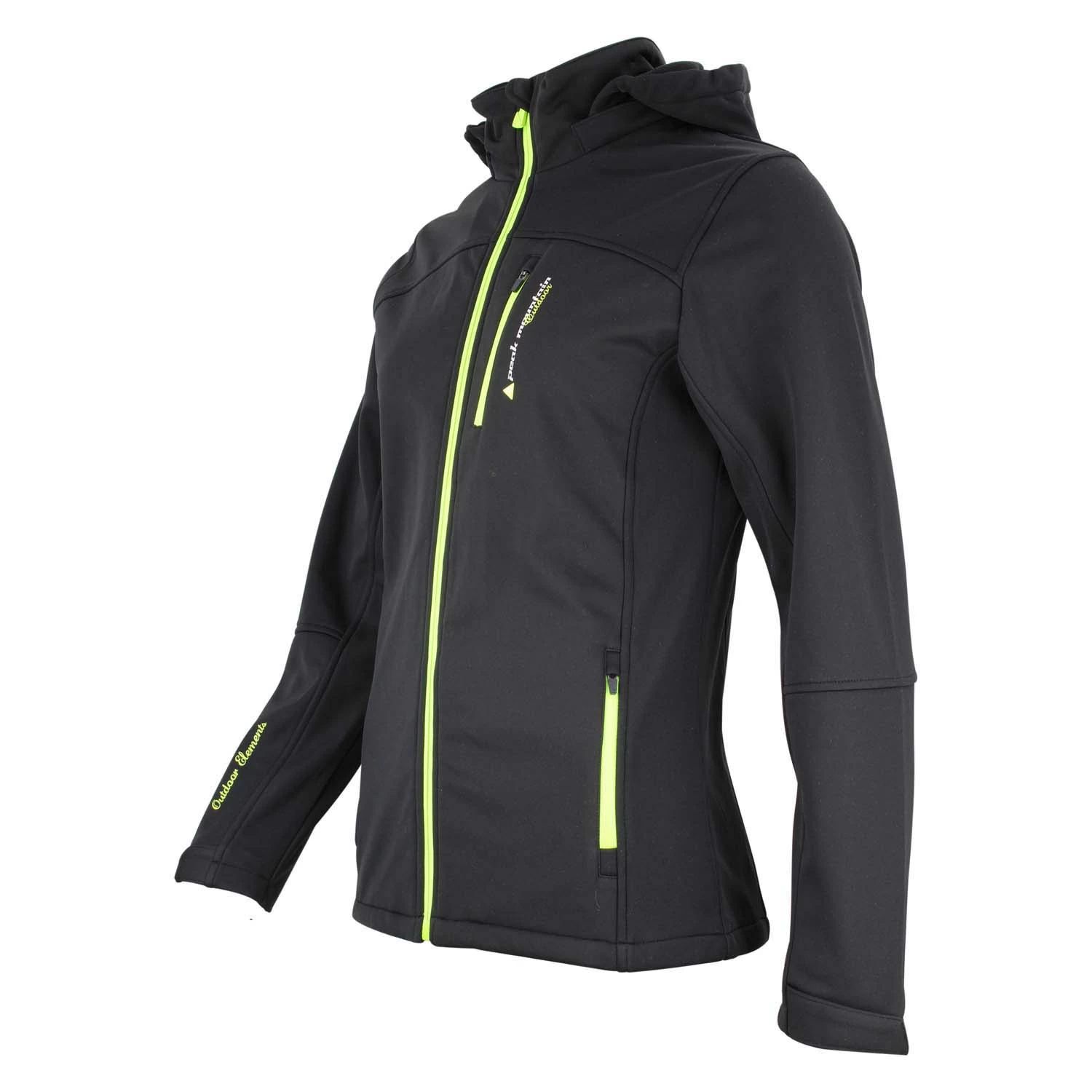 Blouson De Ski Softshell GANNE Noir/jaune 3 Blouson De Ski Softshell GANNE Noir/jaune – Image 3