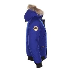 Parka Vraie Fourrure Homme CALOZ Bleu -Vêtements d'hiver - maintenant ! Parka vraie fourrure Homme CALOZ bleu Peak Mountain 2