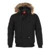 Parka Vraie Fourrure Homme CALOZ Noir