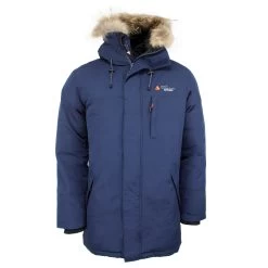 Parka Vraie Fourrure Homme COGAN Marine