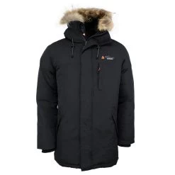Parka Vraie Fourrure Homme COGAN Noir