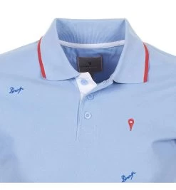 Polo Manches Courtes Homme CLAMAR Bleu -Vêtements d'hiver - maintenant ! Polo manche polo homme clamar bleu courtes homme CALOR