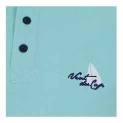 Polo Manches Courtes Homme CARMAND Turquoise 5 Polo Manches Courtes Homme CARMAND Turquoise -Vêtements d'hiver - maintenant ! Polo manches courtes homme CARMAND turquoise POL CARMAND 24