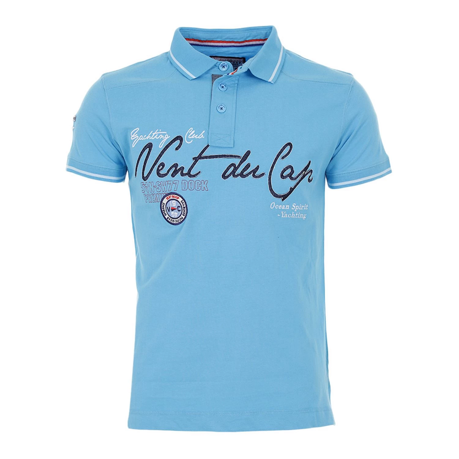 Polo Manches Courtes Homme CAZRI Turquoise 1 Polo Manches Courtes Homme CAZRI Turquoise