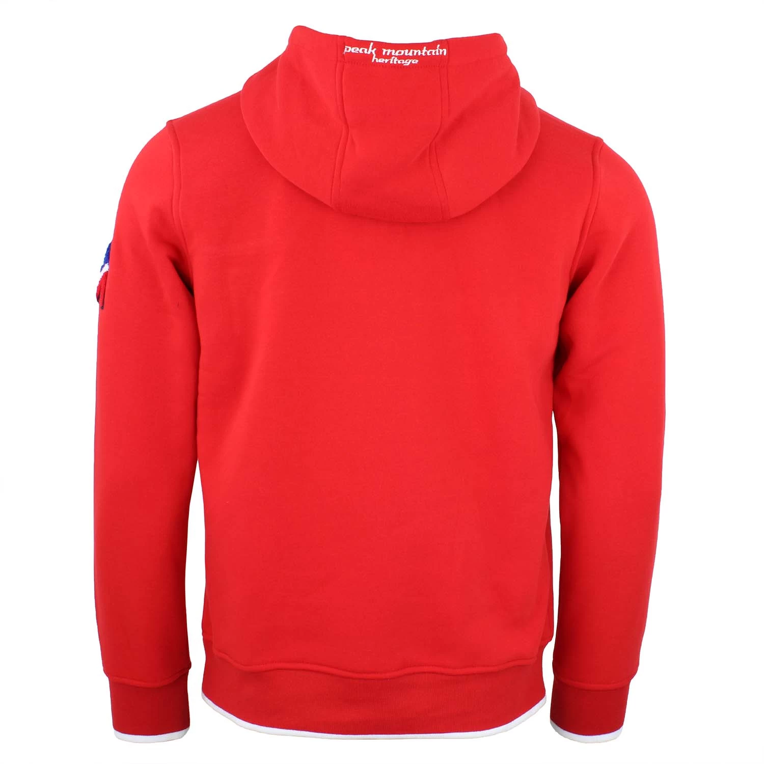 Sweat Demi-zip à Capuche Homme CEFLOW Rouge 2 Sweat Demi-zip à Capuche Homme CEFLOW Rouge – Image 2