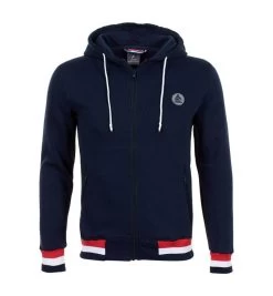 Sweat Molleton Zippé Avec Capuche Homme CARGENTIERE Marine
