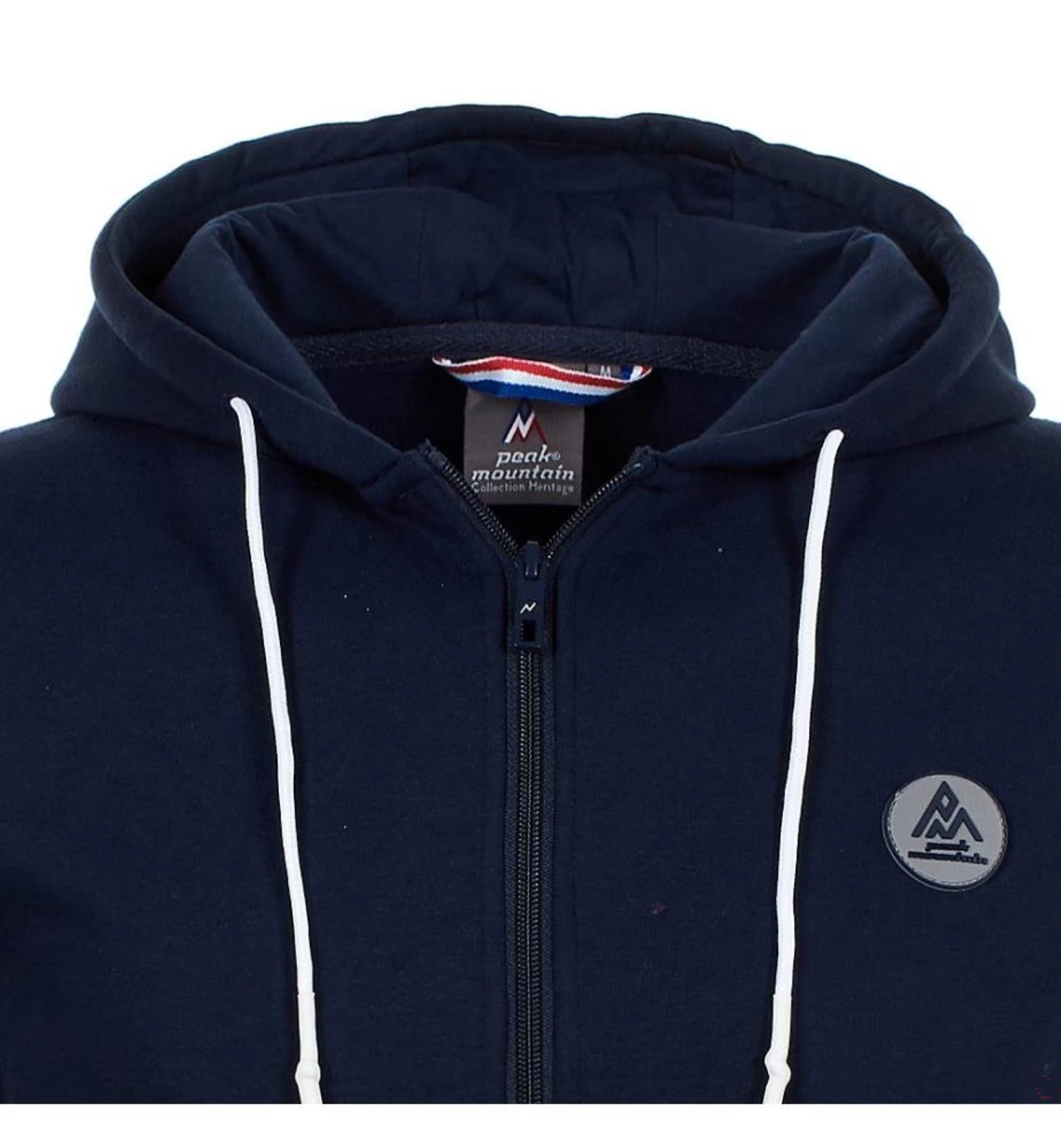 Sweat Molleton Zippé Avec Capuche Homme CARGENTIERE Marine 3 Sweat Molleton Zippé Avec Capuche Homme CARGENTIERE Marine – Image 3