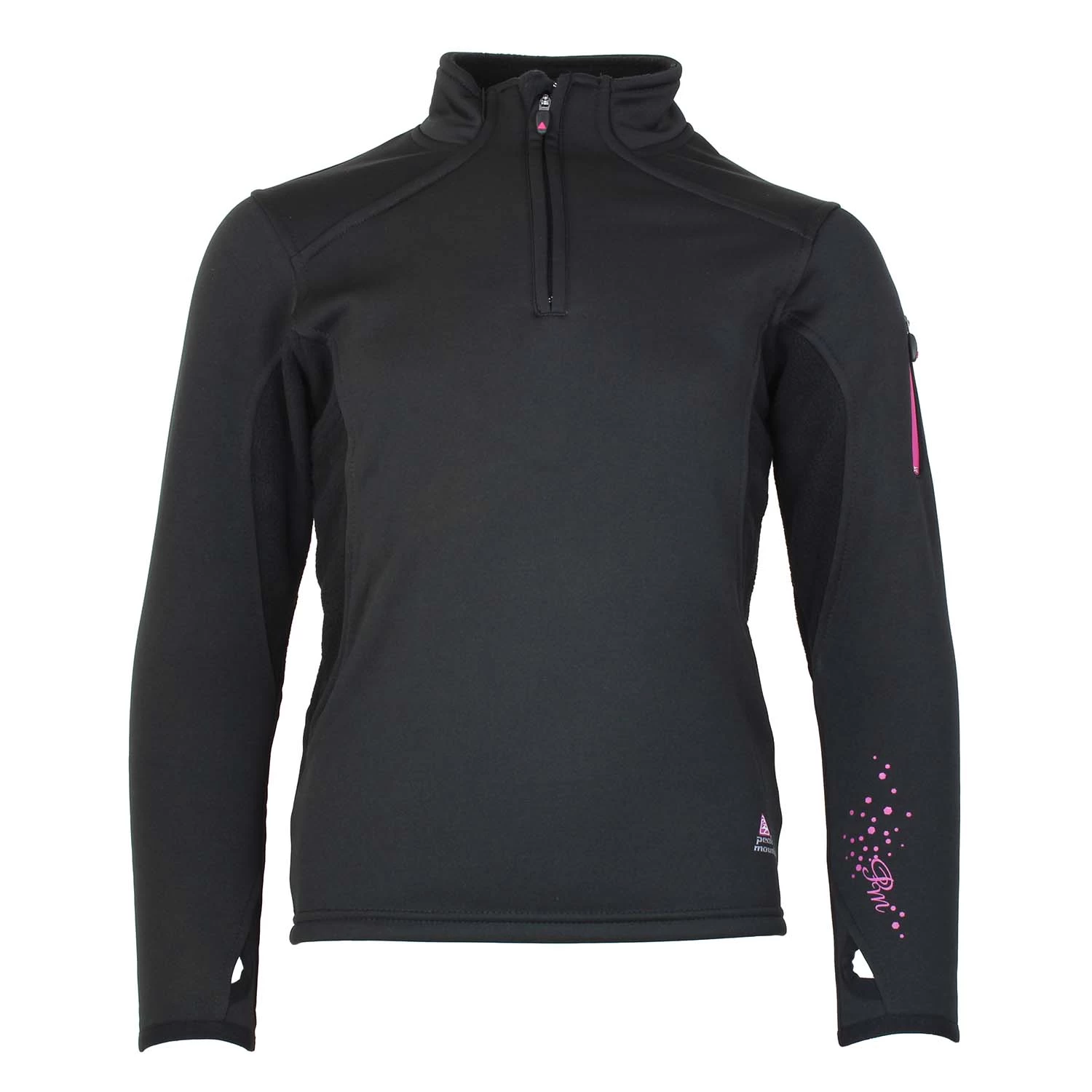 Sweat Polarshell Fille GANY Noir 1 Sweat Polarshell Fille GANY Noir
