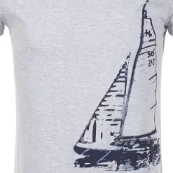Tee-shirt Homme CADRIO Gris Chiné -Vêtements d'hiver - maintenant ! Tee shirt homme CADRIO Gris chine TSC CADRIO