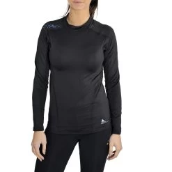 Top Technique Femme ANA Noir -Vêtements d'hiver - maintenant ! Top technique Femme ANA noir Peak Mountain 3