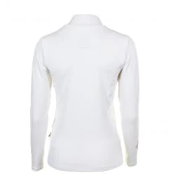 Top Technique Femme ANELI Blanc -Vêtements d'hiver - maintenant ! Top technique Femme ANELI blanc Peak Mountain 1