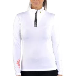 Top Technique Femme ANELI Blanc -Vêtements d'hiver - maintenant ! Top technique Femme ANELI blanc Peak Mountain 2 1
