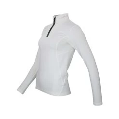 Top Technique Femme ANEVI Blanc -Vêtements d'hiver - maintenant ! Top technique et thermique 1ere peau manches longues Fem 16