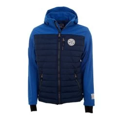 Blouson Bi-matière CANDREI Marine/bleu