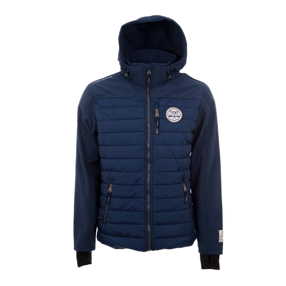 Blouson Bi-matière CANDREI Marine/marine 2 Blouson Bi-matière CANDREI Marine/marine – Image 2