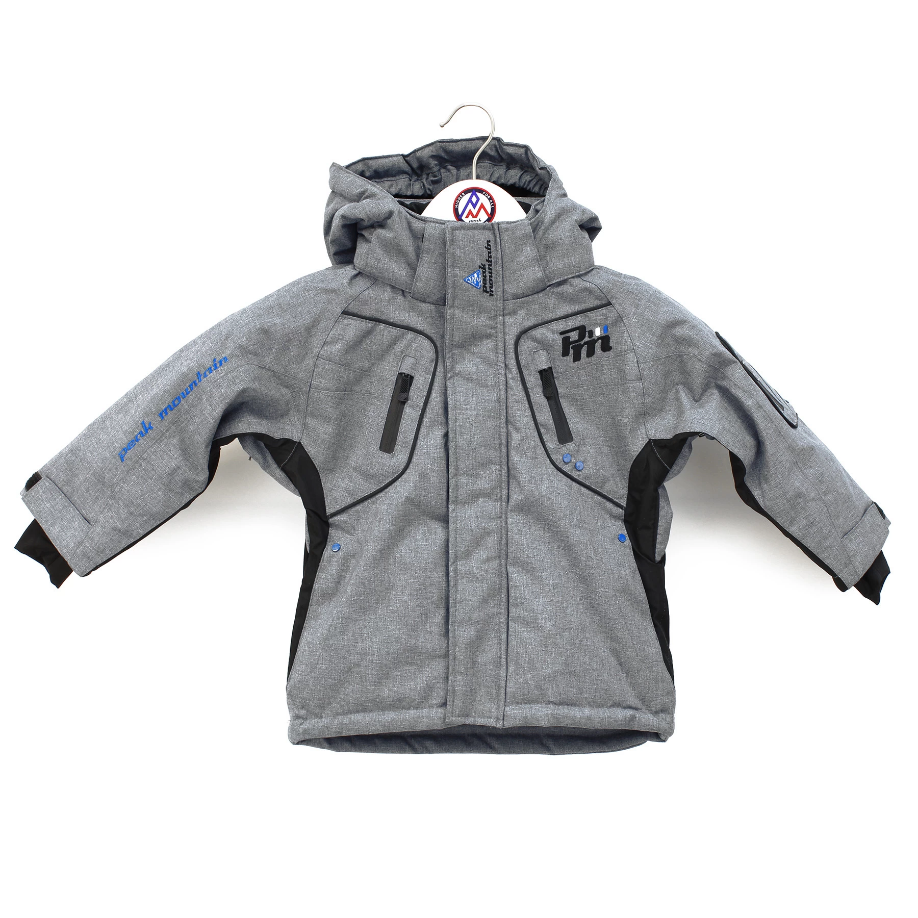 Blouson De Ski ECAMATE1016 Gris Chiné 1 Blouson De Ski ECAMATE1016 Gris Chiné