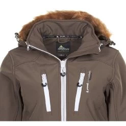 Blouson Softshell Femme ASADA Taupe 5 Blouson Softshell Femme ASADA Taupe -Vêtements d'hiver - maintenant ! blouson de ski femme asada taupe2 1