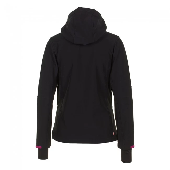 Blouson Softshell Femme AMALA Noir/fuchsia 2 Blouson Softshell Femme AMALA Noir/fuchsia – Image 2