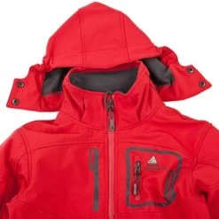 Blouson Soft Shell Garçon ECOFT1016 Rouge -Vêtements d'hiver - maintenant ! blouson de ski garcon ecoft rouge2
