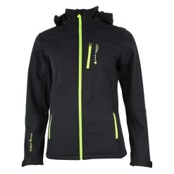 Blouson De Ski Softshell GANNE Noir/jaune