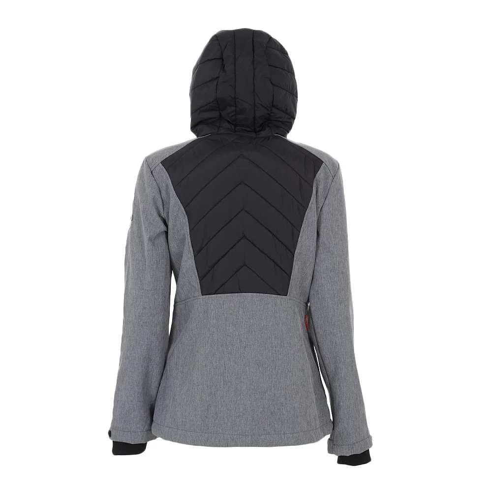 Blouson Softshell Femme ANDER Gris Chiné 2 Blouson Softshell Femme ANDER Gris Chiné – Image 2