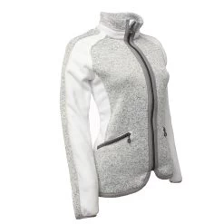 Blouson Polaire Femme ASPHERE Gris/blanc -Vêtements d'hiver - maintenant ! blouson polaire femme asphere blanc2 1 1
