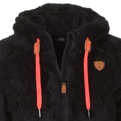 Blouson Polaire FALANE Noir -Vêtements d'hiver - maintenant ! blouson polaire fille falane noir2 1