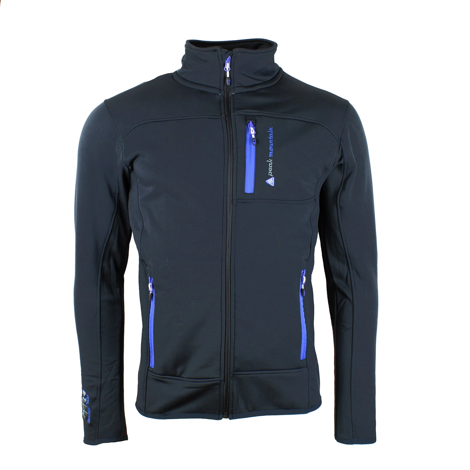 Blouson Polar Shell CANTON Noir/bleu 1 Blouson Polar Shell CANTON Noir/bleu
