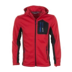 Blouson Polar Shell à Capuche CRISTOL Rouge