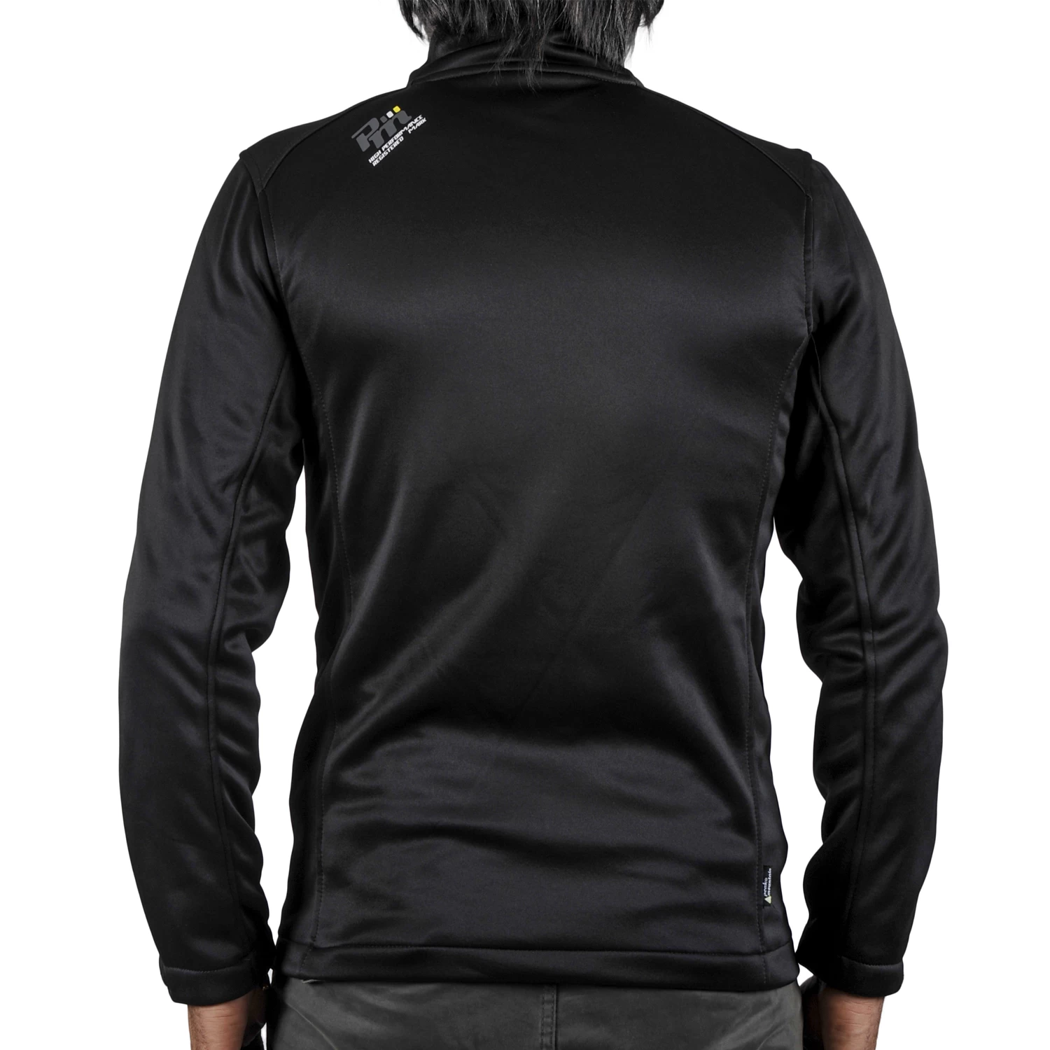 Blouson Polar Shell CRISTOM Noir/jaune 2 Blouson Polar Shell CRISTOM Noir/jaune – Image 2