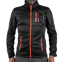 Blouson Polar Shell CRISTOM Noir/orange
