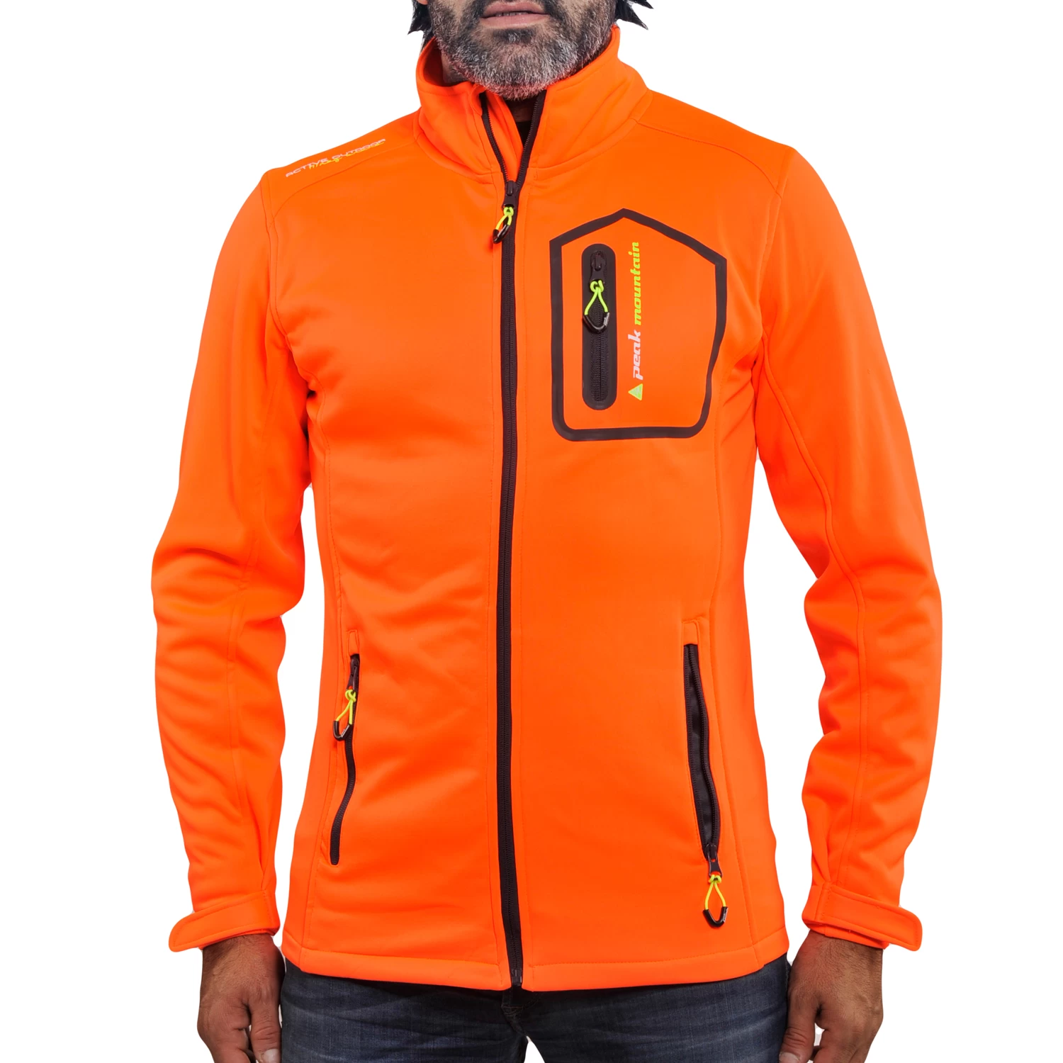 Blouson Polar Shell CRISTOM Orange 1 Blouson Polar Shell CRISTOM Orange