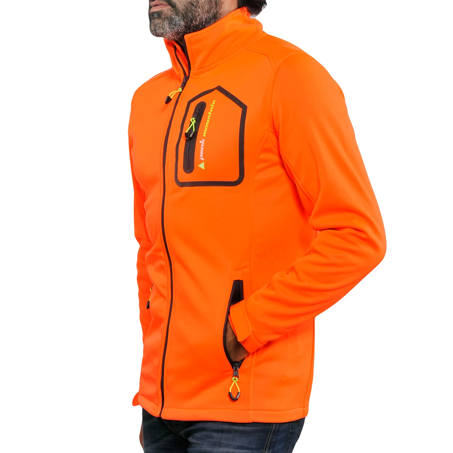 Blouson Polar Shell CRISTOM Orange 3 Blouson Polar Shell CRISTOM Orange – Image 3