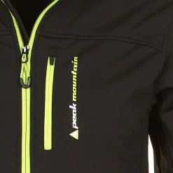 Blouson Softshell ECANNE38 Noir/jaune -Vêtements d'hiver - maintenant ! blouson softshell homme canne noirjaune2 2