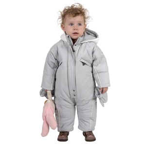 Combinaison Bébé Fille BAFIE Gris 3 Combinaison Bébé Fille BAFIE Gris – Image 3