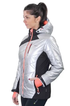 Blouson De Ski Femme ACILVER Argent/noir -Vêtements d'hiver - maintenant ! doudoune de ski femme acilver argentnoir2 1