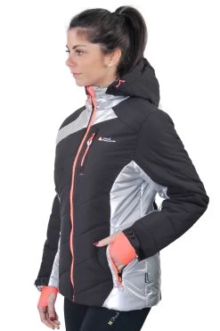 Blouson De Ski Femme ACILVER Noir/argent -Vêtements d'hiver - maintenant ! doudoune de ski femme acilver noirargent3 1