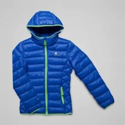 Doudoune Fine Fille à Capuche GALISEO Bleu