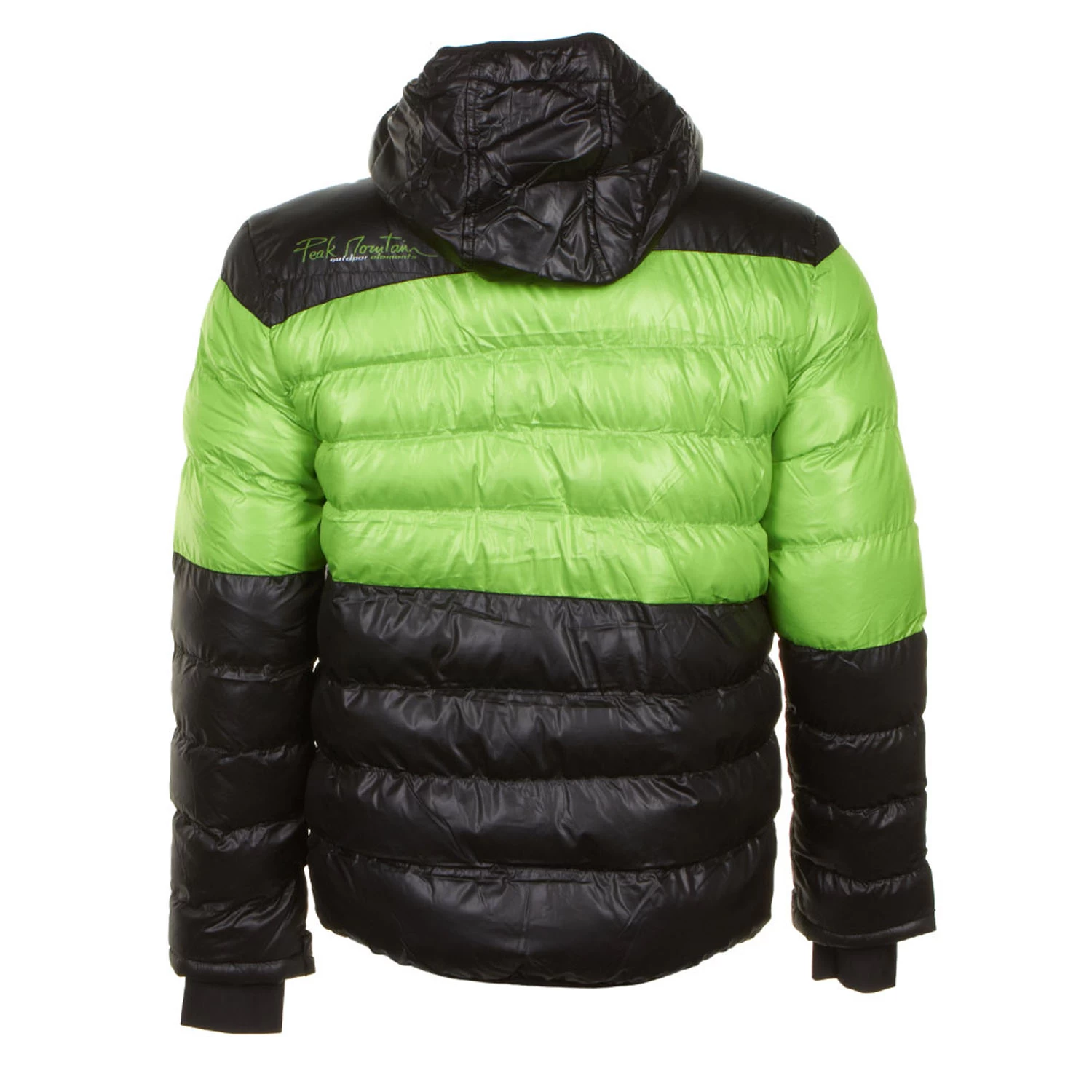 Doudoune De Ski Homme CAPTIN Noir/vert 2 Doudoune De Ski Homme CAPTIN Noir/vert – Image 2