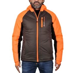 Doudoune De Ski Homme CEPEAK Marron/orange